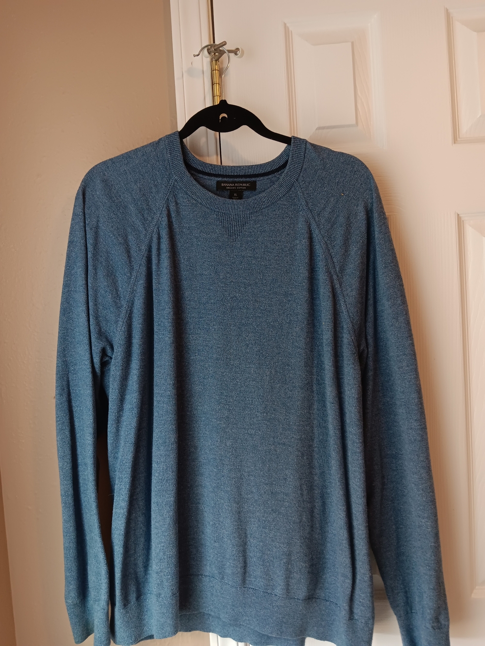 Banana Republic Men's Slate Blue Crewneck Sweater
